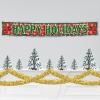 6-Ply Flame Resistant Metallic Festooning Garland – Black(Metallic Gold)