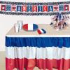 6-Ply Flame Resistant Metallic Festooning Garland – Black(Metallic Red White Blue)