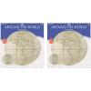Around The World Paper Lanterns Pack of 2