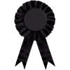 Award Ribbon (blue) Party Accessory (1 count) (1/Pkg)(Black)