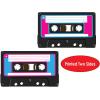 Beistle 10 Piece 80’s Theme Cassette Tape Swirls, 1980’s Retro Hanging Whirl Decorations(Cassette Tape Whirls – a)