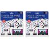 Beistle 10 Piece 80’s Theme Cassette Tape Swirls, 1980’s Retro Hanging Whirl Decorations(Cassette Tape Whirls (24-Pack))