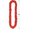 Beistle 100 Piece 36″ Red Plastic Soft-Twist Poly Leis for Luau Beach Patriotic Party Favors, Made in USA Since 1900