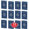 Beistle 12 Piece Fake Passports For Around The World Travel Theme Party Supplies and Favors, Made In USA Since 1900