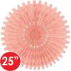 Beistle 12 Piece Fall Tissue Paper Fan Decorations For Thanksgiving And Autumn Celebrations(Blush Pink)