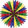 Beistle 12 Piece Fall Tissue Paper Fan Decorations For Thanksgiving And Autumn Celebrations(Green/Red/Blue/Canary)