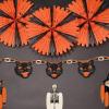 Beistle 12 Piece Fall Tissue Paper Fan Decorations For Thanksgiving And Autumn Celebrations(Orange/Black)