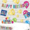 Beistle 12 Piece Gold Cardstock Paper Happy 50th Birthday Party Decorations Cut Outs for Home and Office(Foil “40” Birthday Cutouts)