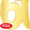 Beistle 12 Piece Gold Cardstock Paper Happy 50th Birthday Party Decorations Cut Outs for Home and Office(Foil “60” Birthday Cutouts)