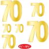 Beistle 12 Piece Gold Cardstock Paper Happy 50th Birthday Party Decorations Cut Outs for Home and Office(Foil “70” Birthday Cutouts)