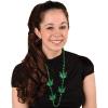 Beistle 12 Piece Green Plastic Beaded Weed Necklaces For 70’s Theme Party, Celebrating With You Since 1900