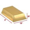 Beistle 12 Piece Shiny Gold Bar Paper Favor Treat Boxes For Pirate Theme Birthday Party Western And Casino Decorations