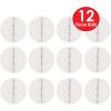 Beistle 12 Piece White Tissue Honeycomb Balls for Wedding Decorations Bridal Shower Birthday Party Anniversary Hanging Décor