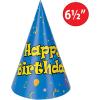 Beistle 144 Piece Balloons & Confetti Print Paper Happy Birthday Cone Hats Party Favors