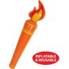Beistle 2 Piece 24.5” Inflatable Flame Torches for Luau Theme and International Sports Parties