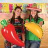 Beistle 2 Piece 30″ Plastic Large Inflatable Chili Pepper Decorations, Blow Up Accessories For Cinco De Mayo Mexican Theme Fiesta Party Supplies, Celebrating With You Since 1900
