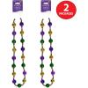 Beistle 2 Piece 38″ Plastic Jumbo Mardi Gras Beads, Parade Necklaces, New Orleans Theme Party Favors