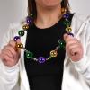 Beistle 2 Piece 38″ Plastic Jumbo Mardi Gras Beads, Parade Necklaces, New Orleans Theme Party Favors