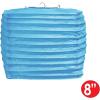 Beistle 2 Piece 8″ Square Paper Lanterns, Purple(Turquoise)