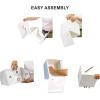 Beistle 2 Piece All-Purpose White Gift Card Boxes For Wedding Receptions, Anniversaries, Birthday Parties, And Graduations(Foil All-Purpose Card Box)