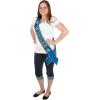 Beistle 2 Piece Blue And Gold Winner Satin Sashes, Celebrate In Style At Parties, Contests, Sporting Events And Competitions