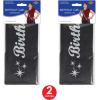 Beistle 2 Piece Glittered Birthday Girl Satin Fabric Sashes for Sweet 16 and 21st Party Decorations Supplies, 33″ x 4″, Black/Silver