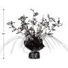 Beistle 2 Piece Musical Notes Table Centerpieces, Black Metallic Plastic Music Theme Party Supplies, Band and Orchestra Concert Decorations, 11″(Black & Silver)