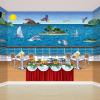 Beistle 2 Piece Ocean & Sky Wall Backdrops, Photography Backgrounds, Tropical Party Decorations, Celebrating With You Since 1900