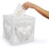 Beistle 2 Piece White Card Box Holders for Weddings, Baby Shower, Birthday and Graduation Celebrations(Card Box)
