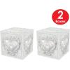 Beistle 2 Piece White Card Box Holders for Weddings, Baby Shower, Birthday and Graduation Celebrations(Card Box)