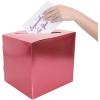 Beistle 2 Piece White Card Box Holders for Weddings, Baby Shower, Birthday and Graduation Celebrations(Foil All-Purpose Card Box – Rose Gold)
