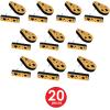 Beistle 20-Count BKGD Plastic Metallic Noisemakers, Gold/Black Premium Party Supplies, NYE Favors for Celebrations, Gatherings, & Festivities, 3”x4.4”(Black/Gold)