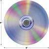 Beistle 24 Piece CD Paper Plates 1990’s Retro Tableware For Throwback 90’s Theme Party Supplies, Celebrating With You Since 1900