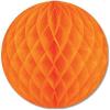 Beistle 24 Piece Honeycomb Tissue Paper Balls Hanging Birthday Party, Baby, Graduation Celebrations, Bridal Shower Decorations, 12″, Golden Yellow(Orange)