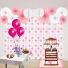 Beistle 24 Piece Honeycomb Tissue Paper Balls Hanging Birthday Party, Baby, Graduation Celebrations, Bridal Shower Decorations, 12″, Golden Yellow(White)