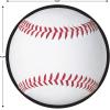 Beistle 24-Piece Paper Baseball Cut Outs in White/Red/Black, Sports Party Decorations for Game Day Celebrations, Birthdays and Classroom Decor, 13.5″(Baseball Cutouts – 24 pack)