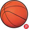 Beistle 24-Piece Paper Basketball Cut Outs, Sports Theme Wall Decorations for Birthday Party and Game Day Celebrations, Classroom Décor, 13.5″(Basketball Cutouts – 24 pack)
