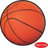 Beistle 24-Piece Paper Basketball Cut Outs, Sports Theme Wall Decorations for Birthday Party and Game Day Celebrations, Classroom Décor, 13.5″(Basketball Cutouts – 24 pack)