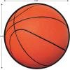 Beistle 24-Piece Paper Basketball Cut Outs, Sports Theme Wall Decorations for Birthday Party and Game Day Celebrations, Classroom Décor, 13.5″(Basketball Cutouts – 24 pack)