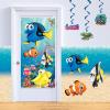 Beistle 2-Pack Horse Racing Door Covers, Hanging Decorations for Equestrian Events & Derby Day Parties, All-Weather Animal Birthday Decor, 6′ x 30″(Fish)