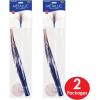 Beistle 2-Pack Plastic Metallic Spray Centerpieces in Red, Silver, & Blue, Patriotic Party Decorations for 4th of July, Memorial Day, American Party Supplies, 19″