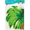 Beistle 3 Count Jointed Palm Tree Decorations, Cardstock Paper Cut Outs, Luau Beach Theme, Tropical Hawaiian Party Décor, 2-4’ & 1-6’