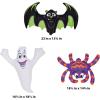 Beistle 3 Piece 18.5″-23″ Hanging Inflatable Bat, Ghost, & Spider, Halloween Party Decorations, Indoor Outdoor Blow Up Décor