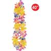 Beistle 3 Piece 40″ Polyester Fabric Sunrise Floral Hawaiian Leis For Luau Party Supplies And Tropical Themed Favors