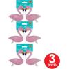 Beistle 3 Piece Glittered Flamingo Novelty Glasses For Luau Party Favors, Hawaiian Theme Photo Booth Props(Glittered Flamingo Fanci-frames – (3 Pack))