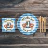 Beistle 32 Piece 2-Ply Paper Oktoberfest Lunch Napkins, German Theme Party Supplies