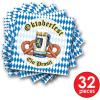 Beistle 32 Piece 2-Ply Paper Oktoberfest Lunch Napkins, German Theme Party Supplies
