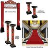 Beistle 38 Piece Carpet Prom Decorations Hollywood Theme School Dance Décor, ASSTD SIZES, Black/Red/Gold
