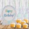 Beistle 3-D Happy Birthday Centerpieces, 8.75″ x 15.5″, Set of 2 – Multicolored Balloon Milestone Party Table Decorations(Foil Oh Baby – Pink/Gold)