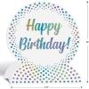 Beistle 3-D Happy Birthday Centerpieces, 8.75″ x 15.5″, Set of 2 – Multicolored Balloon Milestone Party Table Decorations(Foil Oh Baby – Pink/Gold)